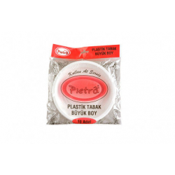 PLASTİK TABAK 19 CM 10'LU