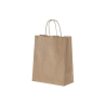BÜKÜM SAPLI KAĞIT ÇANTA ESMER 18*8*24 CM (NATÜREL)