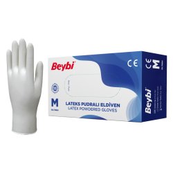 BEYBİ PUDRALI LATEKS MUAYENE ELDİVENİ (TK)