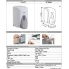 VİALLİ S5 SIVI SABUN DİSPENSERİ 500 ML BEYAZ