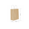 BÜKÜM SAPLI KAĞIT ÇANTA ESMER 31*12*41 CM (NATÜREL)