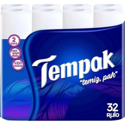 TEMPAK 2 KATLI TUVALET KAĞIDI 32'Lİ