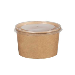 16 OZ KRAFT KARTON ÇORBA KASESİ + KAPAK