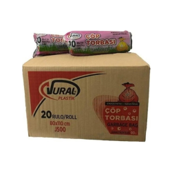 VURAL ENDÜSTRİYEL ÇÖP POŞETİ JUMBO 500GR (SİYAH)