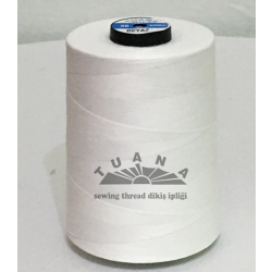 TUANA 120 NO BEYAZ POLYESTER DİKİŞ İPLİĞİ 5000 METRE
