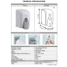 VİALLİ F5 HAZNELİ KÖPÜK DİSPENSERİ 500 ML BEYAZ